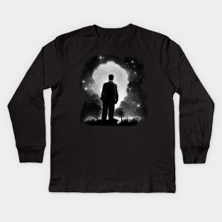 Between Science and Superstition Kids Long Sleeve T-Shirt